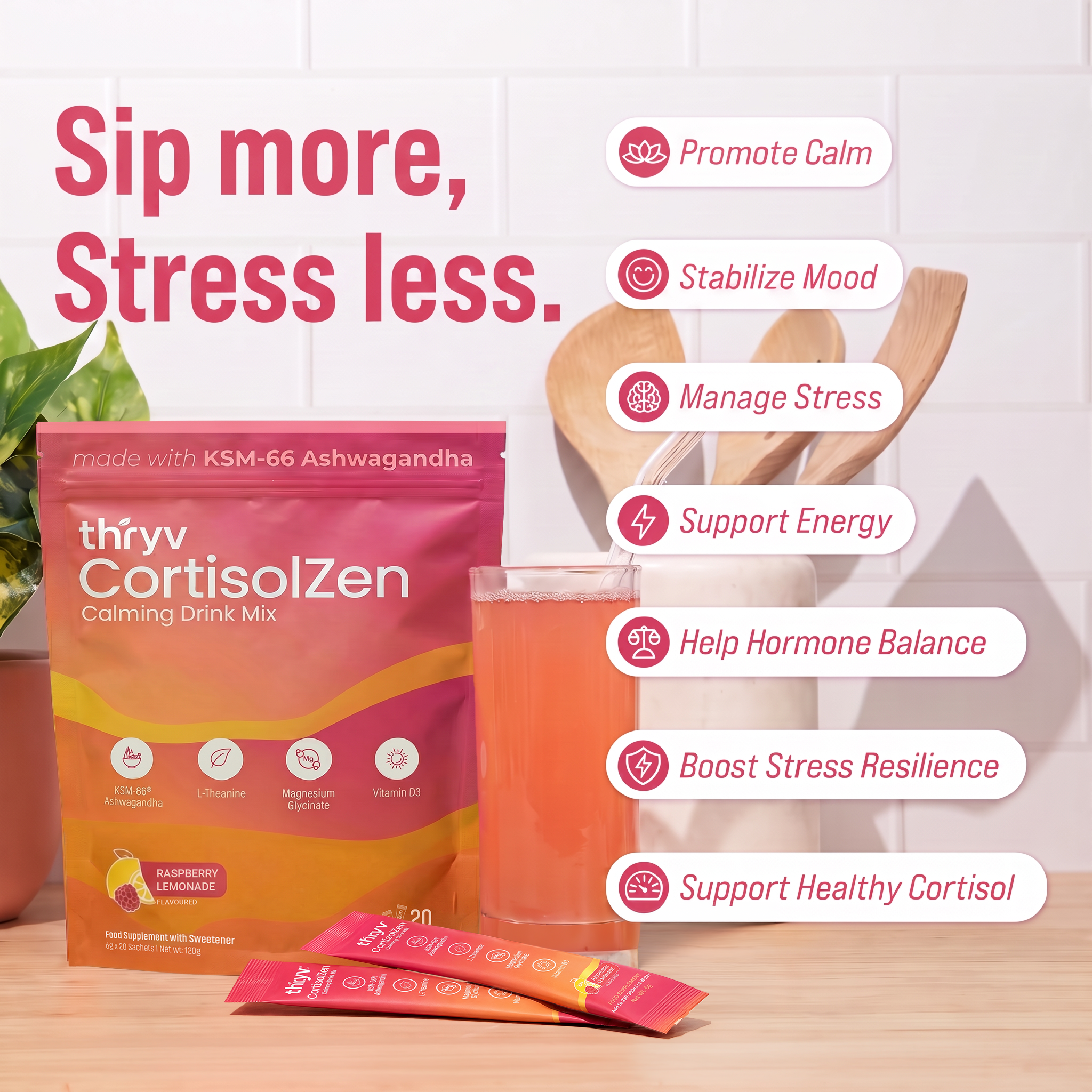 Thryv CortisolZen - Cortisol Drink Sachets